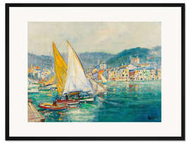 Gerahmter Kunstdruck Santa Margherita bei Genua