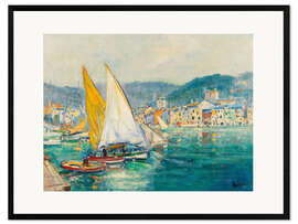 Framed art print Santa Margherita near Genoa
