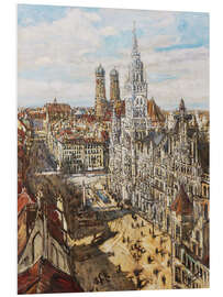 PVC print Munich - view of the Marienplatz