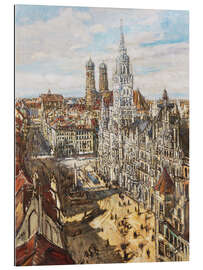 Gallery Print München - Blick auf den Marienplatz