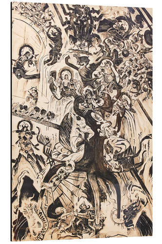 Tableau en aluminium Yggdrasil, Ragnarok et dieux vikings d'Asgard