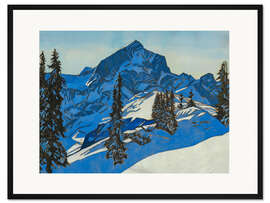 Gerahmter Kunstdruck Alpspitze