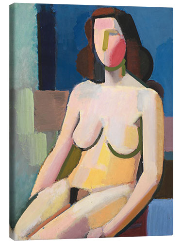 Canvas print Sitting female nude