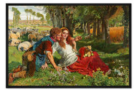 Gerahmter Kunstdruck Schafhirte