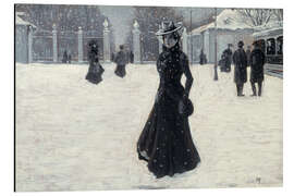 Magnettafel Frederiksberg Garten im Winter