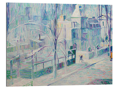 Gallery print View from the studio of snow-covered houses in Rauchstrasse