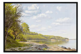 Gerahmter Kunstdruck Sommertag an der Küste