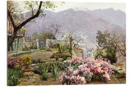 Gallery print Flower garden near Bellagio