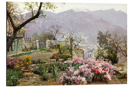 Magnettafel Blumengarten bei Bellagio