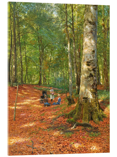 Akrylbillede Ved en skovlysning