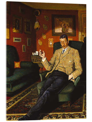 Acrylic print Portrait of an art collector