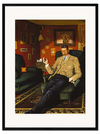 Plakat artystyczny premium w ramie Portrait of an art collector