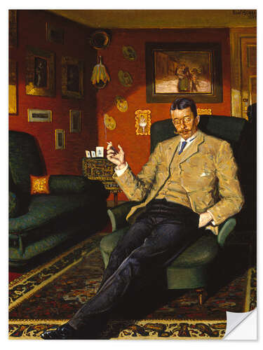 Naklejka na ścianę Portrait of an art collector