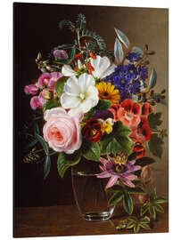 Aluminium print Bouquet of flowers in a vase