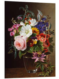 Foam board print Bouquet of flowers in a vase