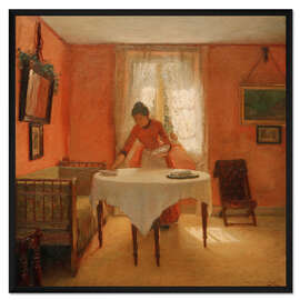 Gerahmter Kunstdruck Die rote Stube