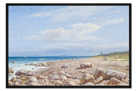 Gerahmter Kunstdruck Sommertag an der dänischen Küste