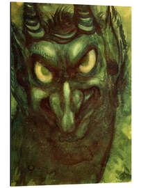 Magnettafel Grinsender Teufelskopf