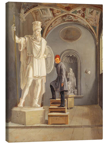 Canvas print The atelier of the sculptor Fogelberg in Rome