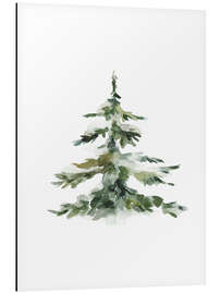 Magnettafel Tanne im Schnee