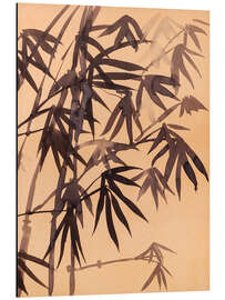 Aluminium print Bamboo - Ink Study II