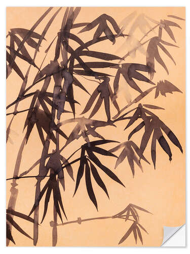 Wall sticker Bamboo - Ink Study II