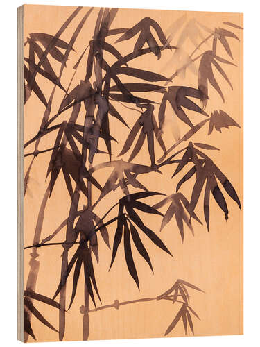 Stampa su legno Bamboo - Ink Study II