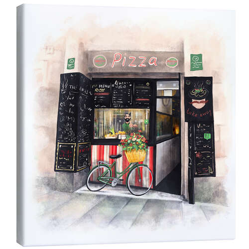 Canvas print Small pizzeria