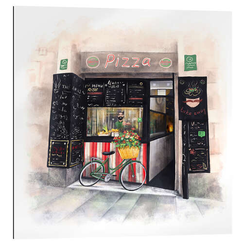 Tableau en plexi-alu Petite pizzeria