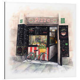 Magnettafel Kleine Pizzeria