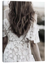 Canvas print Lace dress