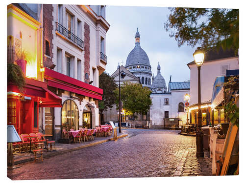 Canvas print Montmartre in the morning, France