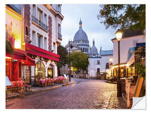 Wall sticker Montmartre in the morning, France