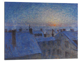 Gallery print Sunrise over the roofs