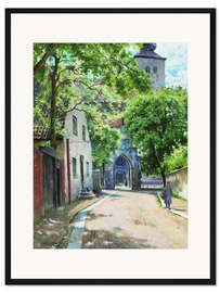 Gerahmter Kunstdruck Sonniger Platz in Visby