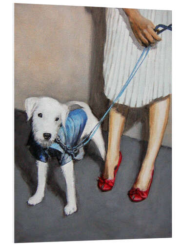 PVC-taulu Dog with Lady