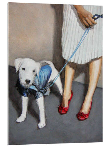 Gallery print Dog with Lady