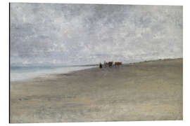 Magnettafel Diesiges Wetter am Meer