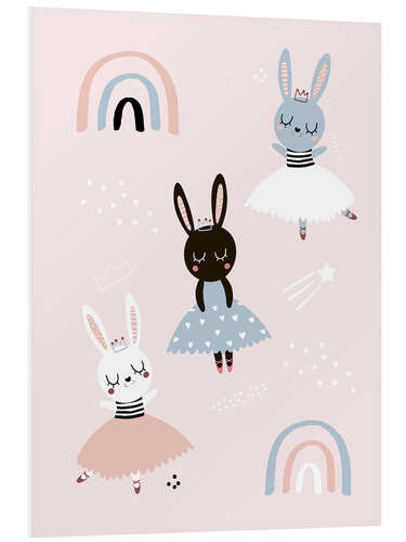 Tableau en PVC Prima Bunny ballerinas