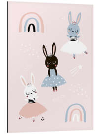 Magnettafel Prima Hasen-Ballerinas