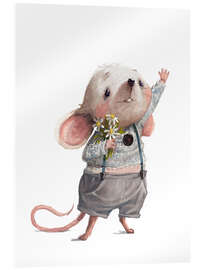 Acrylic print Greetings from the mouse