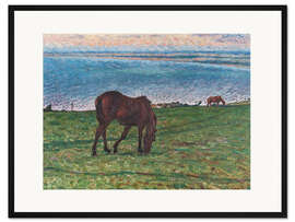 Gerahmter Kunstdruck Abend im August