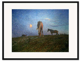 Gerahmter Kunstdruck Einbruch der Dunkelheit