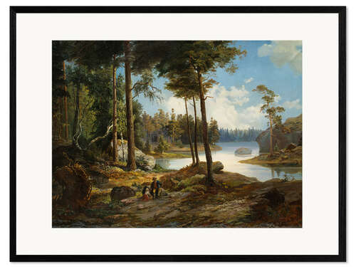 Gerahmter Kunstdruck Blick von Värmdö