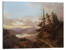 Magnettafel Norwegische Landschaft im Licht des frühen Morgens