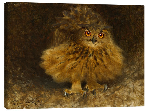 Canvas print An eagle owl