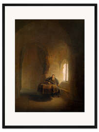 Gerahmter Kunstdruck Lesender Philosoph