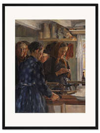 Gerahmter Kunstdruck Der Dorfladen