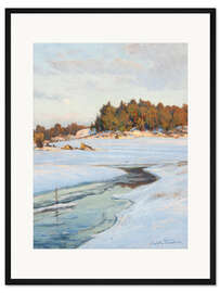 Gerahmter Kunstdruck Ein Abend im März