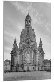 Magnettafel Frauenkirche in Dresden schwarz weiß